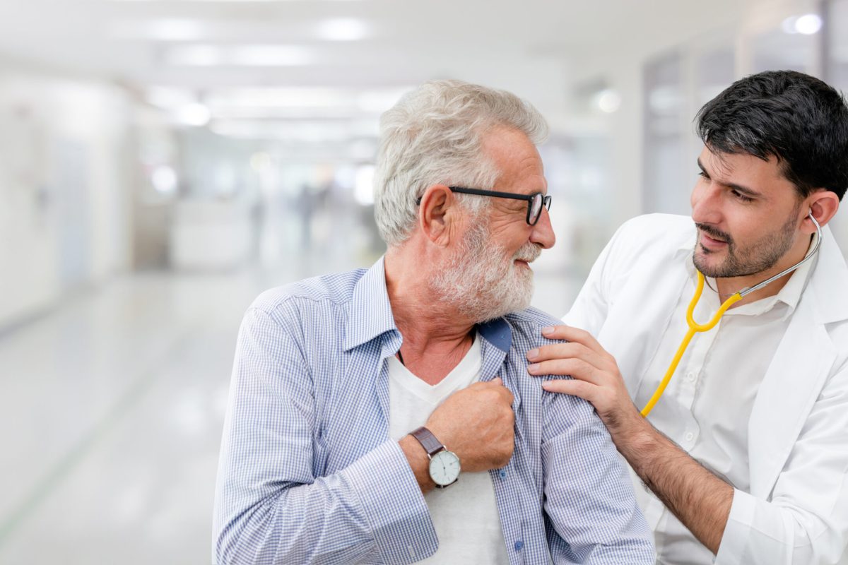 Patient visits doctor at the hospital. Concept of medical healthcare and doctor staff service.